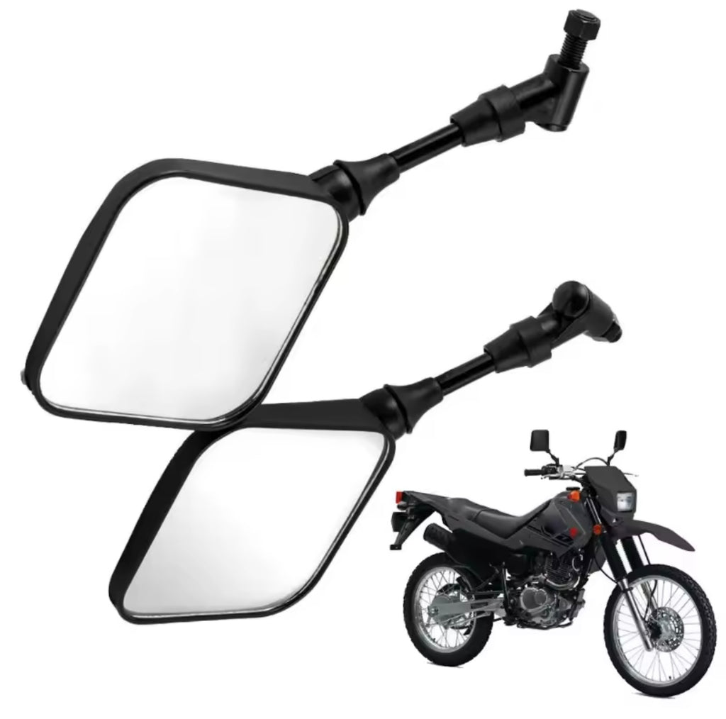 Rétroviseurs sport noirs – Suzuki DR200 / DR250 / DR350 / DRZ400 / DR650 – Lot de 2