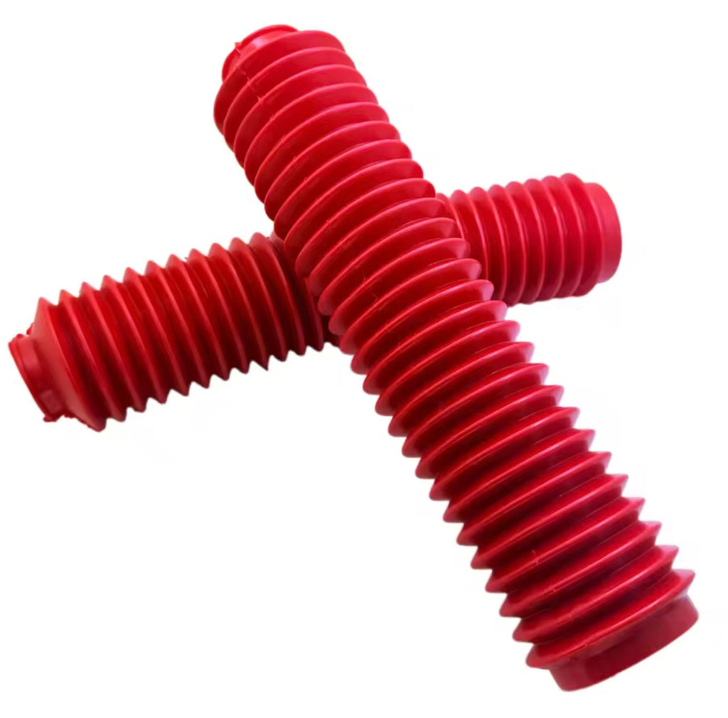 Soufflets de fourche rouges – Honda XLR / XR / XL – Suzuki 600 DR / 650 DR Djebel