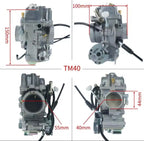 Carburateur racing TM40-6 Flatslide – Suzuki LTZ400 / DR650 / DRZ400 / DR600 – Remplacement Mikuni TM40