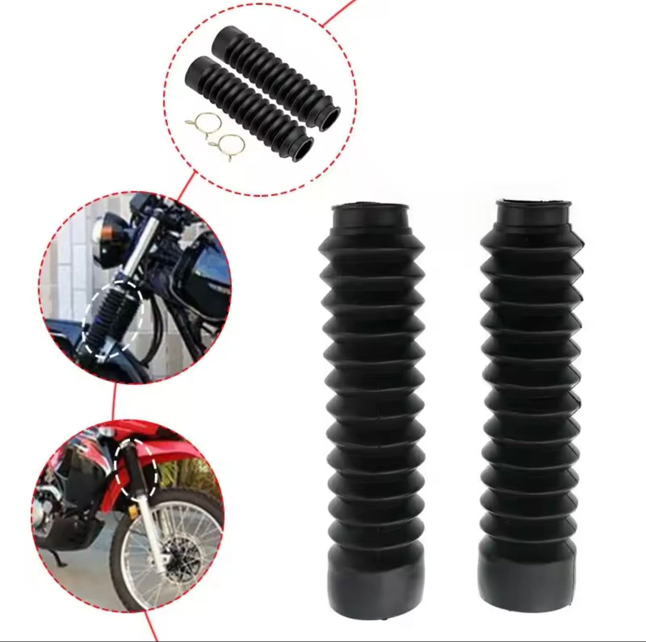 Soufflets de fourche Honda 125 XLS / XR / XLR / XL