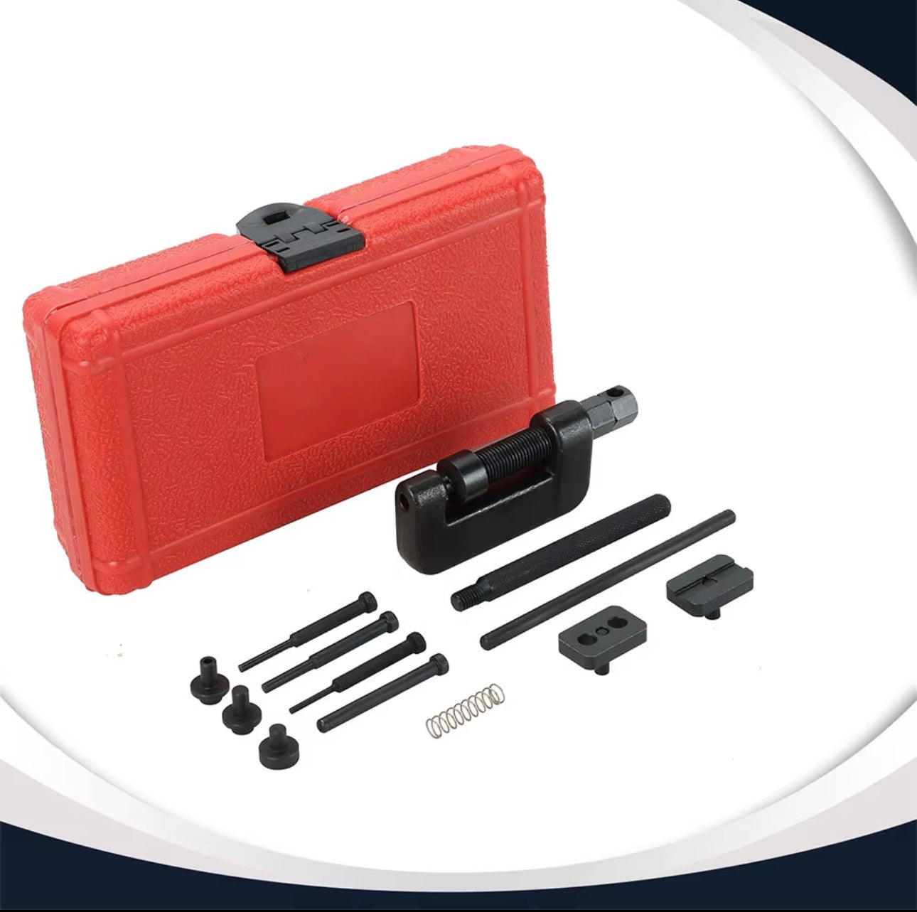 Podofo 13Pcs Motorcycle Bike Chain Breaker Tool Kit Riveting Cutter Kit Timing Chain Remover Kit Chain Cutter And Riveter