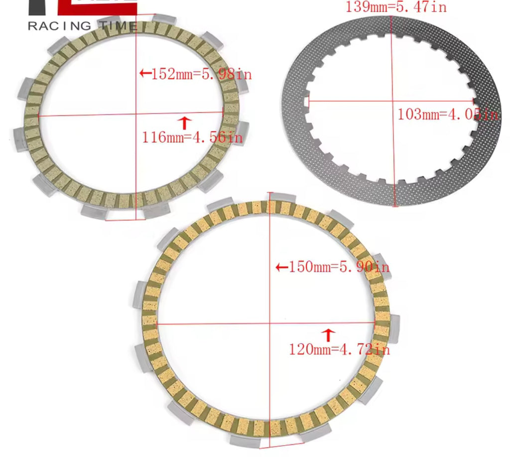 Kit disques d'embrayage – Suzuki SP500 / SP600 / DR500 / DR600 / LS650 Savage 1981-2017