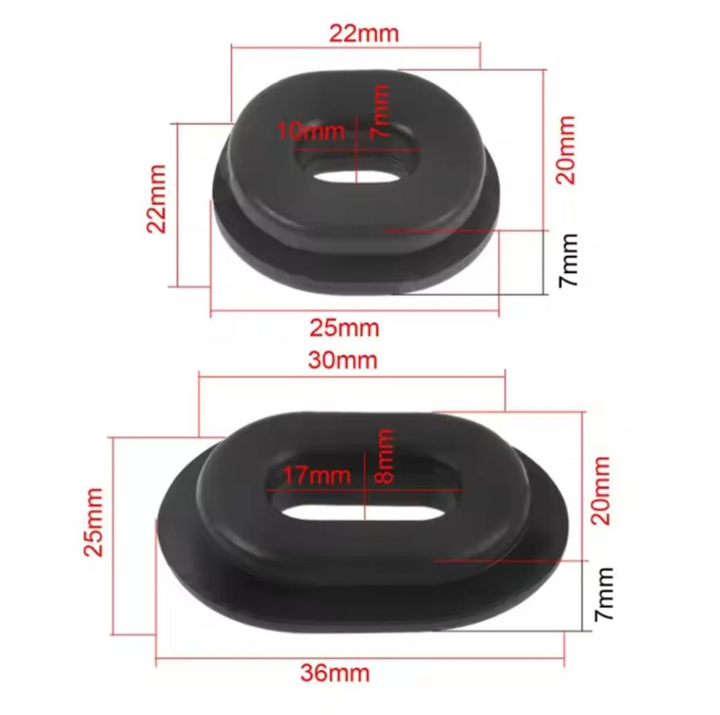 Œillets caoutchouc de carénage – Honda CG125 / CT125 / CB125 / CB500 / CB750 / XL125 / XR200
