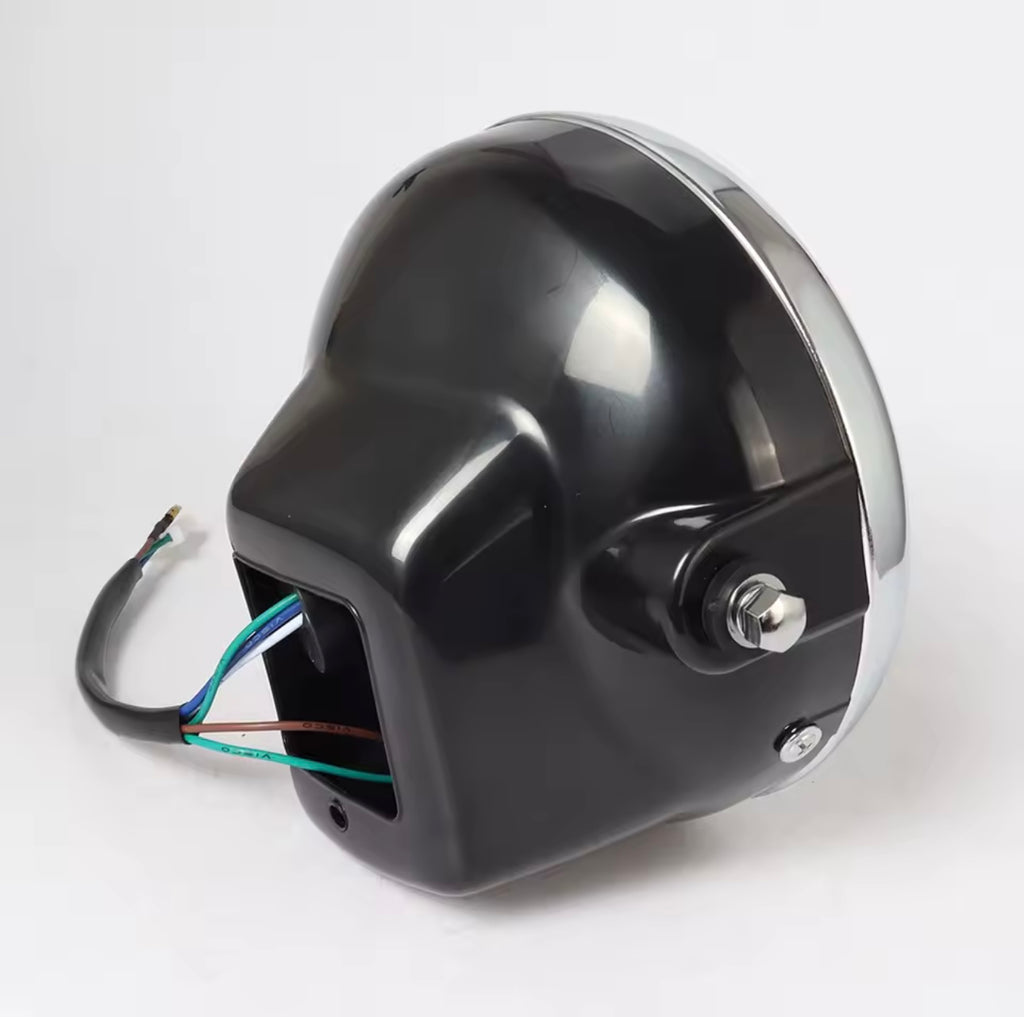 Phare rond Honda XLS 125 / CB250 Two Fifty – Plastique – Style Vintage