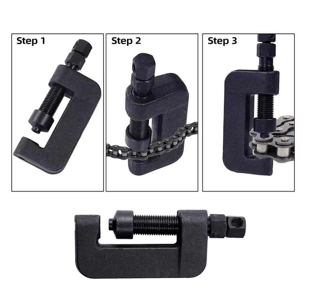 Podofo 13Pcs Motorcycle Bike Chain Breaker Tool Kit Riveting Cutter Kit Timing Chain Remover Kit Chain Cutter And Riveter