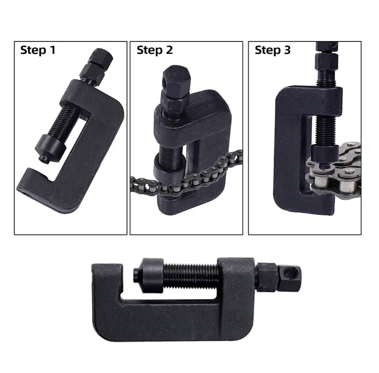 Podofo 13Pcs Motorcycle Bike Chain Breaker Tool Kit Riveting Cutter Kit Timing Chain Remover Kit Chain Cutter And Riveter
