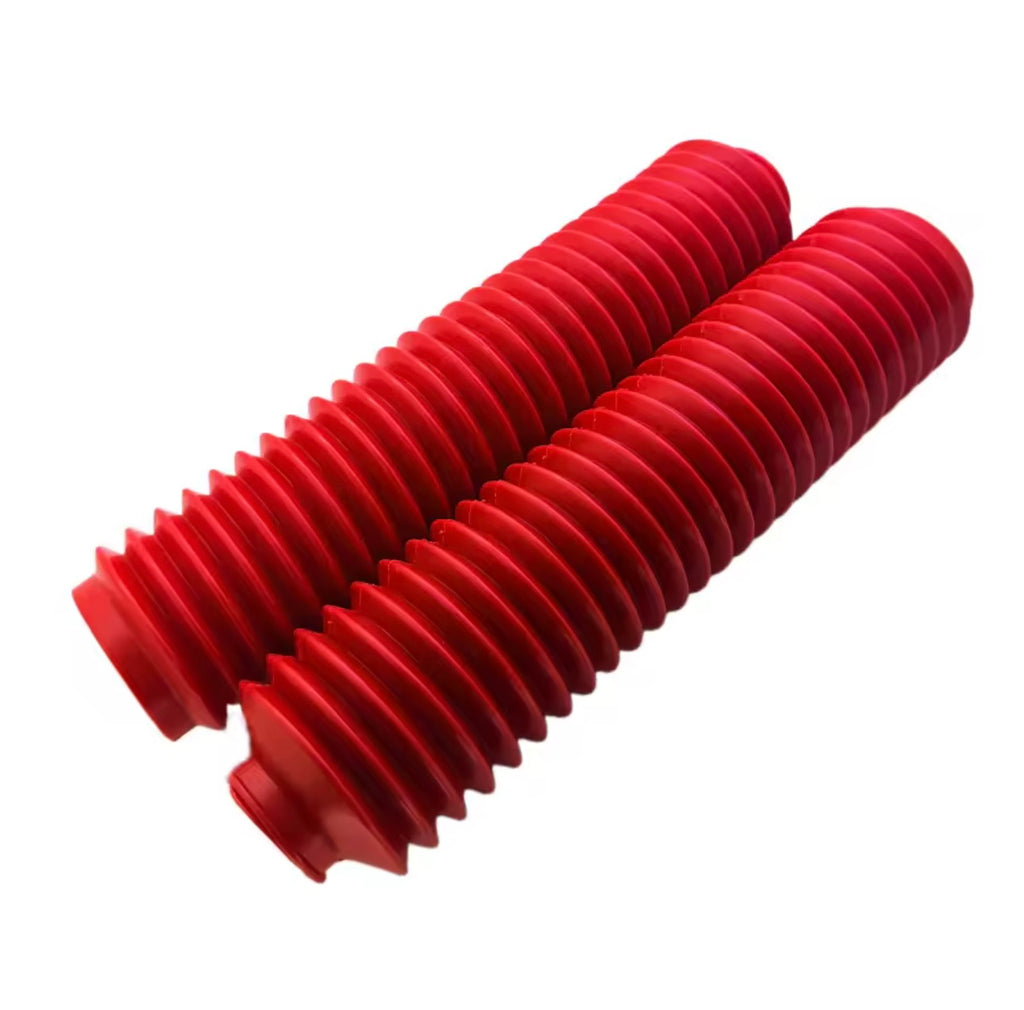 Soufflets de fourche rouges – Honda XLR / XR / XL – Suzuki 600 DR / 650 DR Djebel