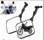 Rétroviseurs sport noirs – Suzuki DR200 / DR250 / DR350 / DRZ400 / DR650 – Lot de 2