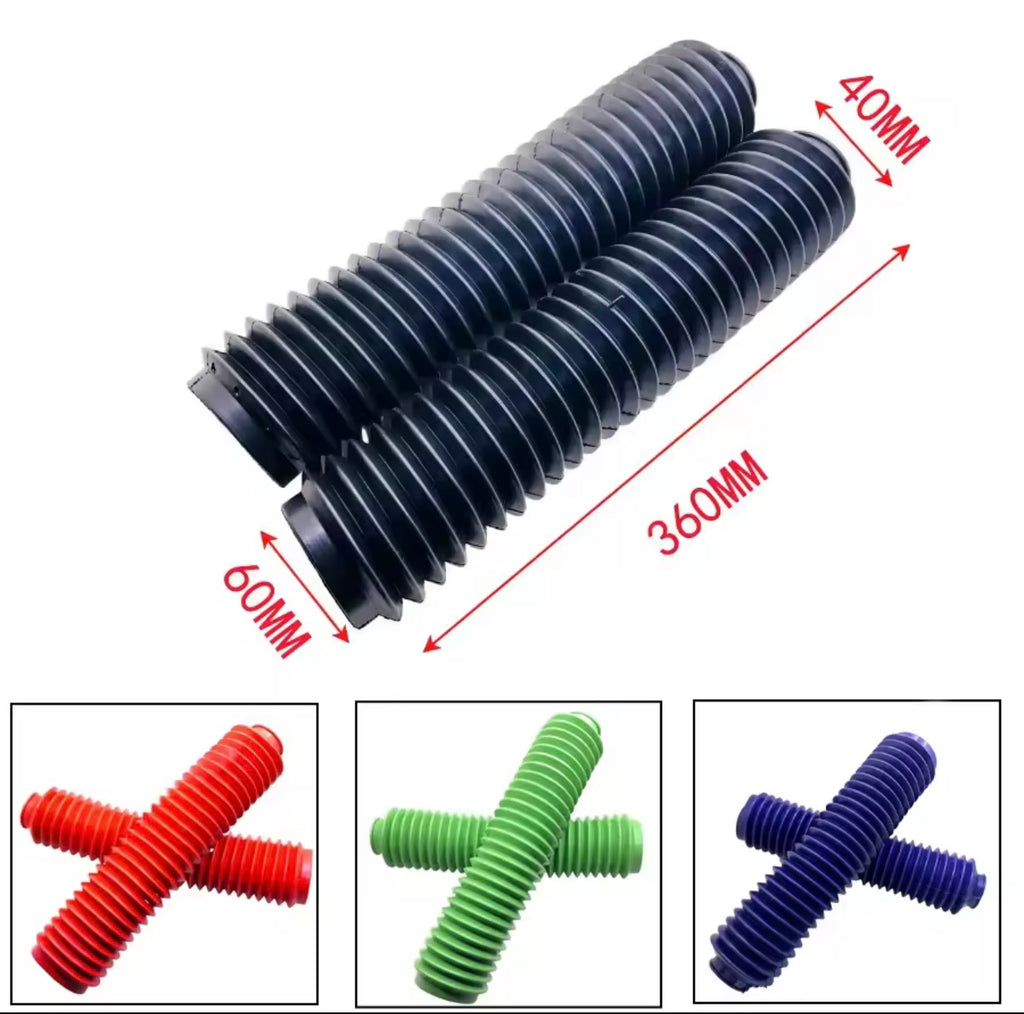 Soufflets de fourche rouges – Honda XLR / XR / XL – Suzuki 600 DR / 650 DR Djebel
